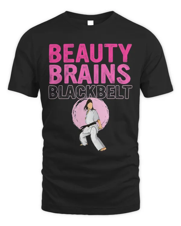 Beauty Brains Black Belt Karate Taekwondo Martial Arts Gifts