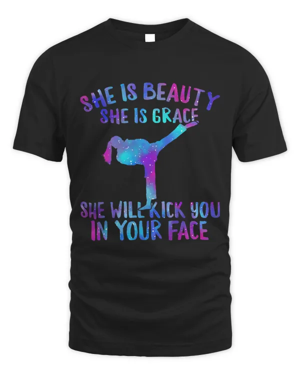 Beauty Grace Shell Kick Your Face Martial Arts Karate Girl 1