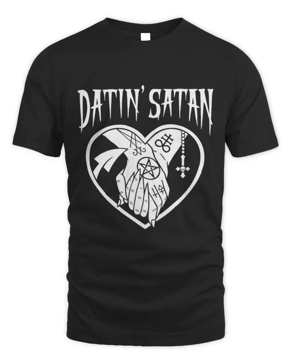 Datin Satan Heart Shape with Satanic Tattooed Hands Holding