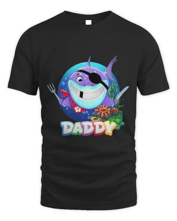 Cool Funny Daddy Strong muscles Shark Best Dad Ever Fun