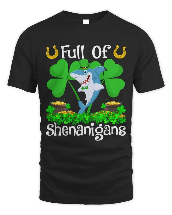Blue Shark Full Of Shenanigans Blue Shark St. Patricks Day