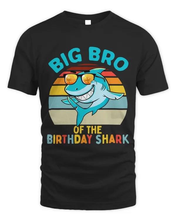Big Bro of the Shark Birthday Brother Matching Family