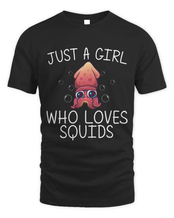 Cool Squid For Girls Kids Octopus Biology Sea Animals