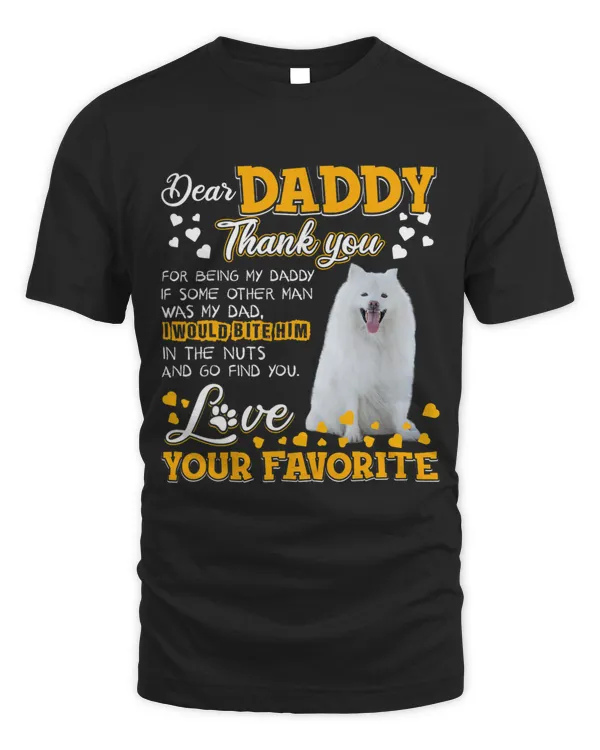 American Eskimo Dog Dear Daddy Thank You For Being My Daddy