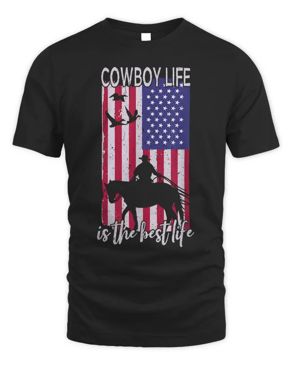 Cowboy Life Is The Best Life. Wild Horse. Funny Old Western