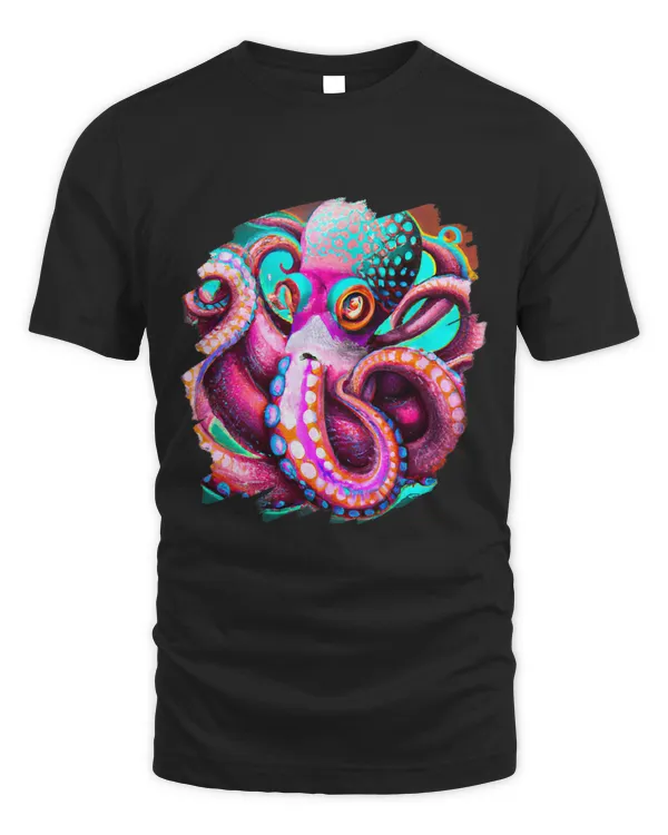 Cool Artistic Octopus Colorful Art Painting Sea Octopus