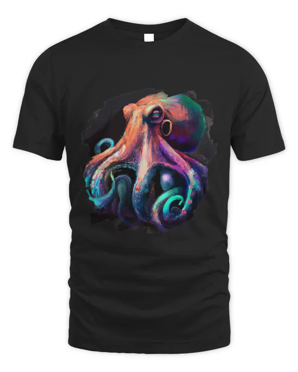 Cool Artistic Octopus Colorful Art Painting Sea Octopus1