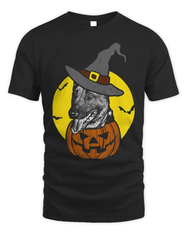 Belgian Malinois Pumpkin Tee Scary Halloween T 49