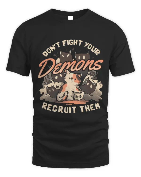 Sarcastic Halloween Recruit Your Demons Cute Satanic Cat589