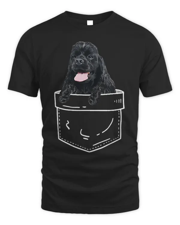 Black Cocker Spaniel In Pocket Spaniel Dog