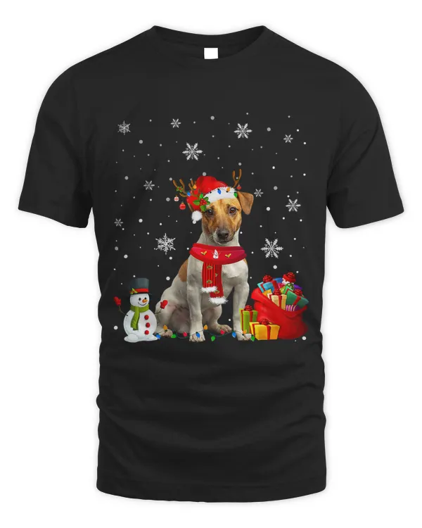 Funny Jack Russell Terrier Christmas Tree Lights Dog Puppy 17
