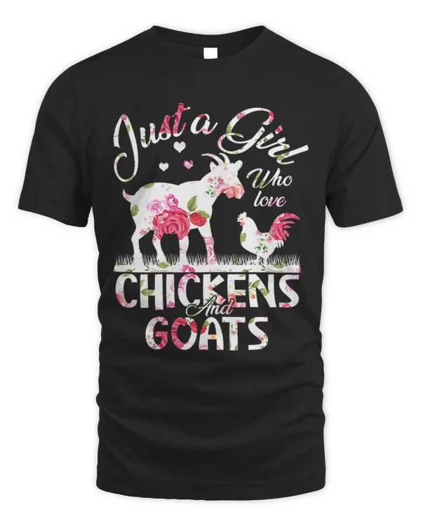 Just a Girl who loves Chickens & Goats Flower Apparel Outfit 42