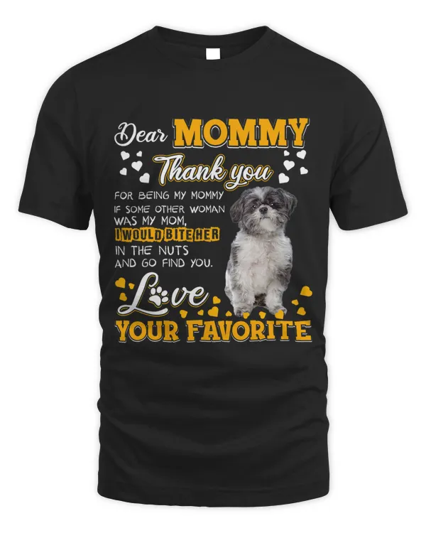Lhasa Apso Dear Mommy Thank You For Being My Mommy