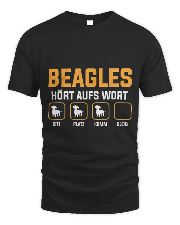 Beagles Listen Aufst Word Seat Place Komm Bleib