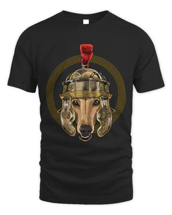 Greyhound in Roman Helmet Centurion Legionnaire Dog Lover 24