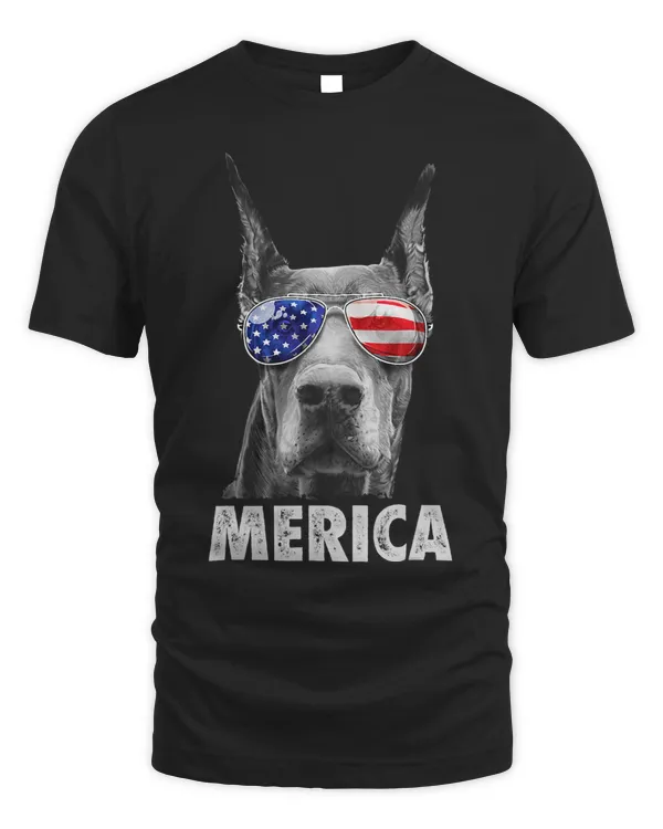 Doberman 4th of July Merica Men American Flag Sunglasses
