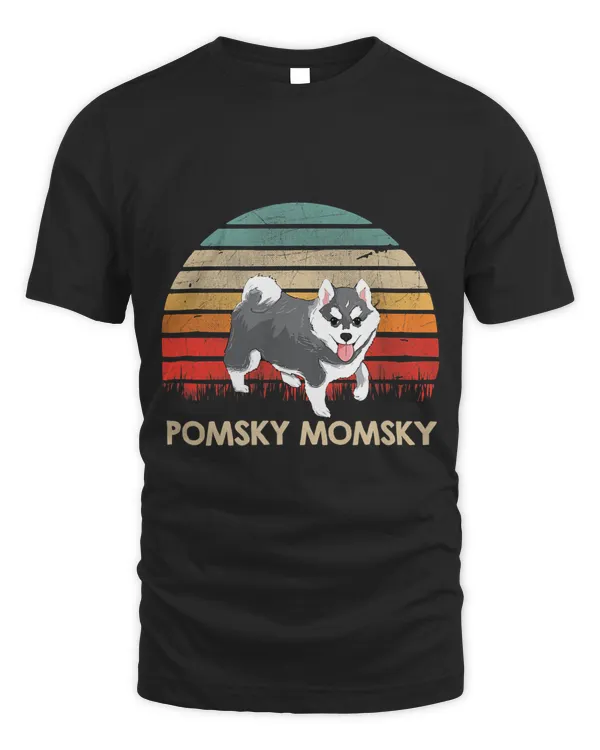 Retro Vintage Pomsky Momsky Pet Pomsky Mommy 191