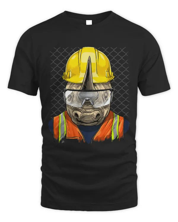 Rhinoceros Construction Worker Wildlife Rhino Safari Animal 208