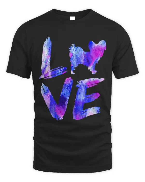 Love Chion Watercolor Blue Dog Mom Dad