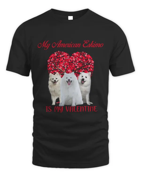 My American Eskimo Is My Valentine Dog Lover Valentines Day 237