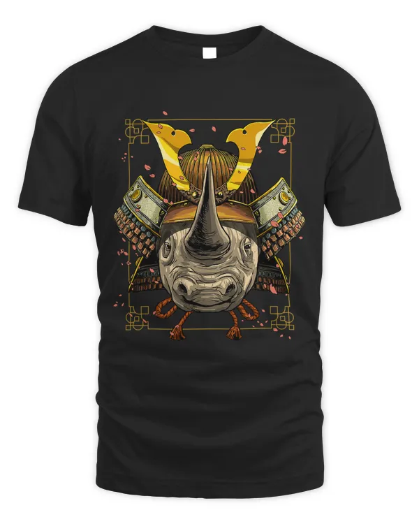 Samurai Rhinoceros Warrior Samurai Lovers Gift Women Men 259