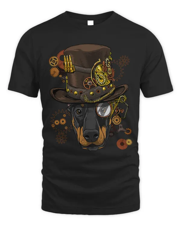 Steampunk Doberman Pinscher Medieval Victorian Scifi Dog 86