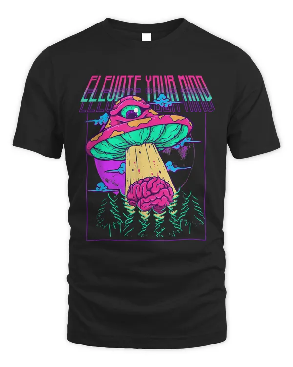 Elevate Your Mind Psychedelic UFO Mushroom Alien Abduction170