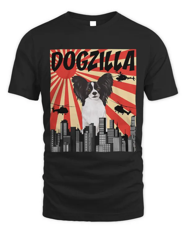 Funny Retro Japanese Dogzilla Papillon 210
