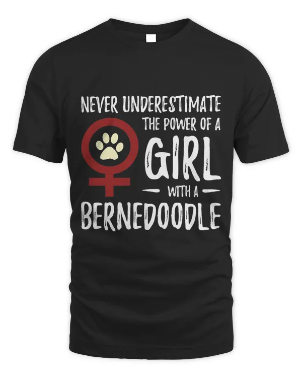 Power of Girl Bernedoodle Feminist Dog Mom Gift