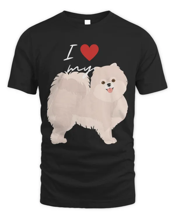 I Love My White Pomeranian Dog Lover