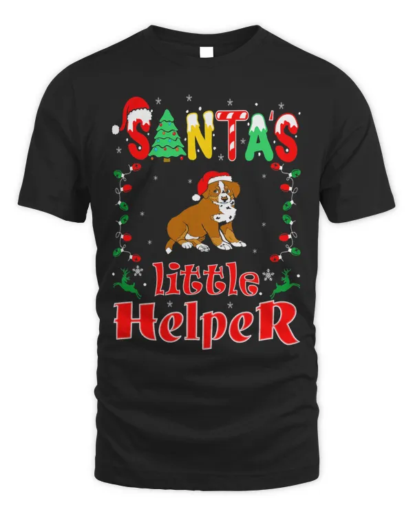 Santas Little Helper Bernedoodle Pet Lovers Christmas Gift