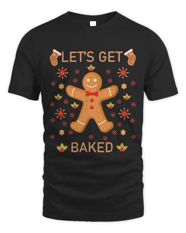 Lets Get Baked Gingerbread Cookie Baking Team Christmas97