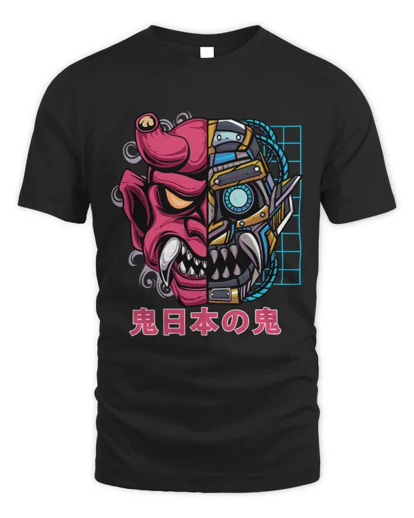 Oni Japanese Demon Mask Cyborg Devil Japan Folklore Harajuku 91