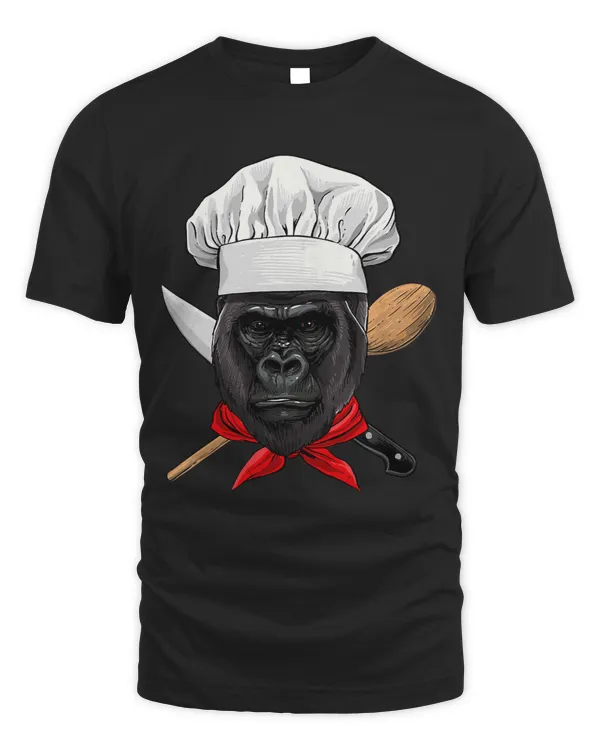 Gorilla Chef Great Ape Gorilla Primate Animal Cooking Lover 487