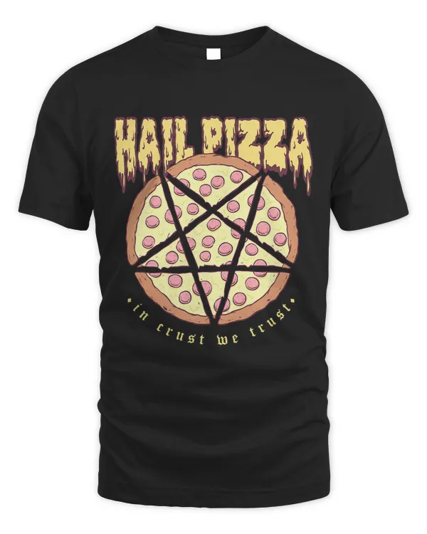 Hail Pizza Satanic Demonic Goth Occult Food Pun Pizza Lover 542