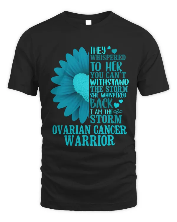 Im The Storm Daisy Teal Ribbon Ovarian Cancer Warrior Gifts (2)