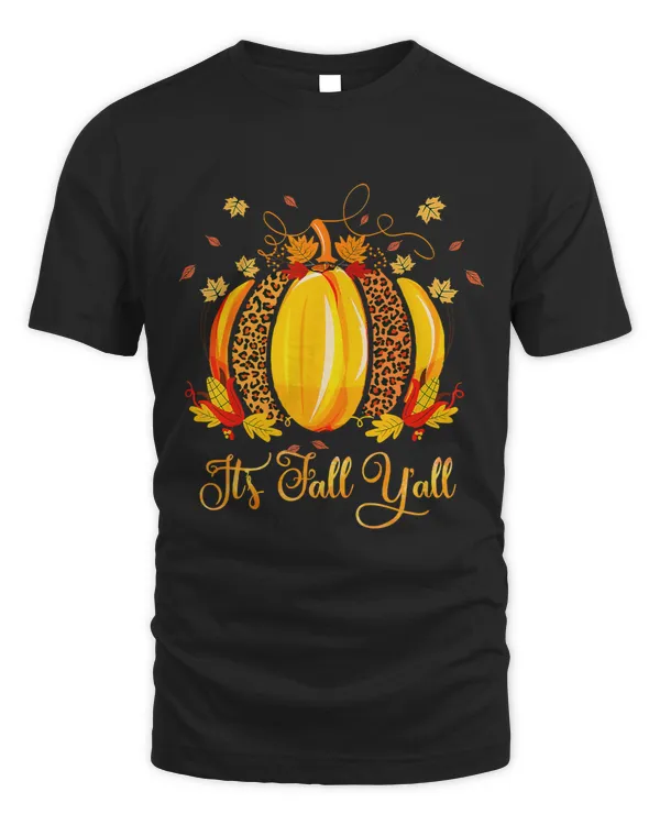 Its Fall Yall Leopard Pumpkin Buffalo Plaid Autumn Season 12