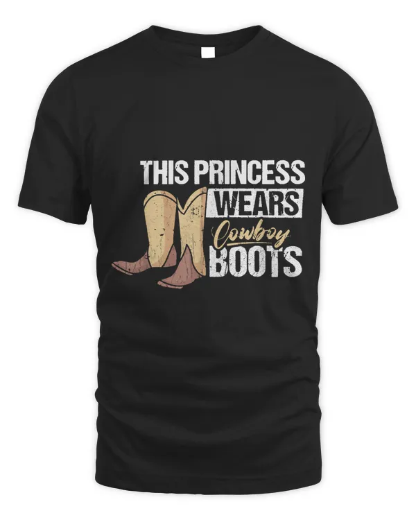 Funny This Princess Wears Cowboy Boots Design 1