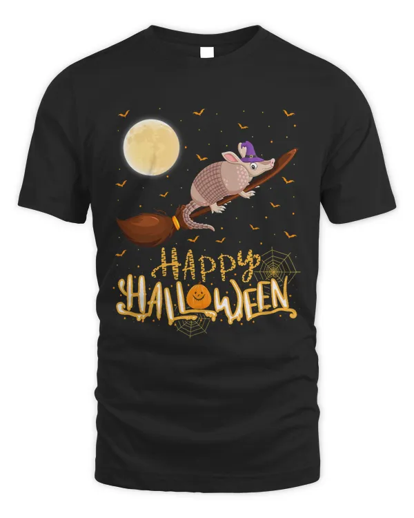 Funny Armadillo Ride Witch Shotgun Armadillo Halloween 275