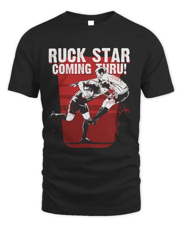 Ruck Star Coming Through Rucker Coach Rugby Player 312