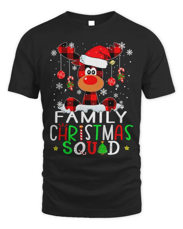 Christmas Squad Family 2022 Santa Matching Team Reindeer215