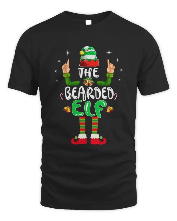 Bearded Elf Matching Family Group Christmas Party Pajama 95