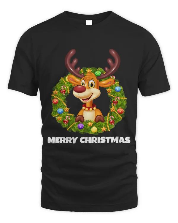 Beautiful reindeer Christmas Kids Boys Girls 101