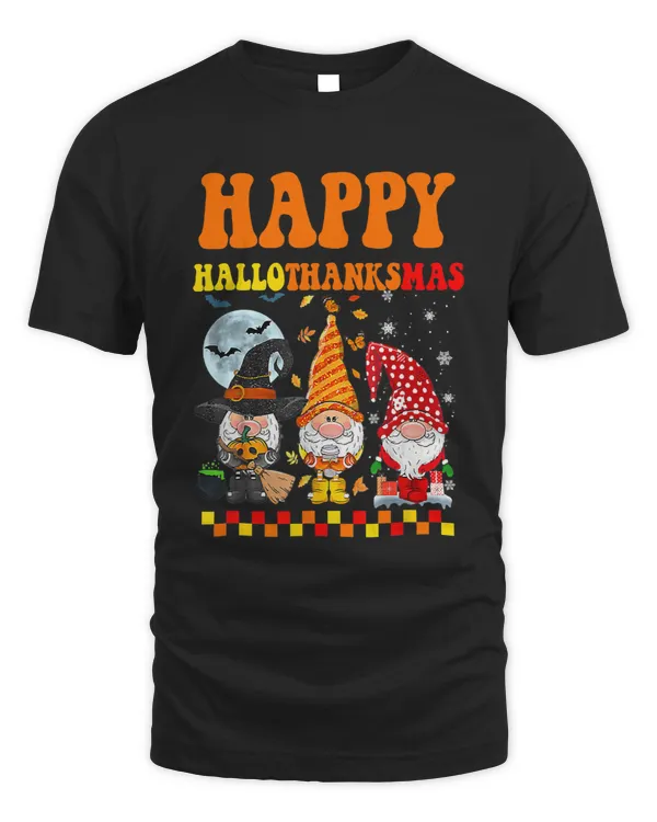 Gnomes Lover Halloween Merry Christmas Happy Hallothanksmas 104