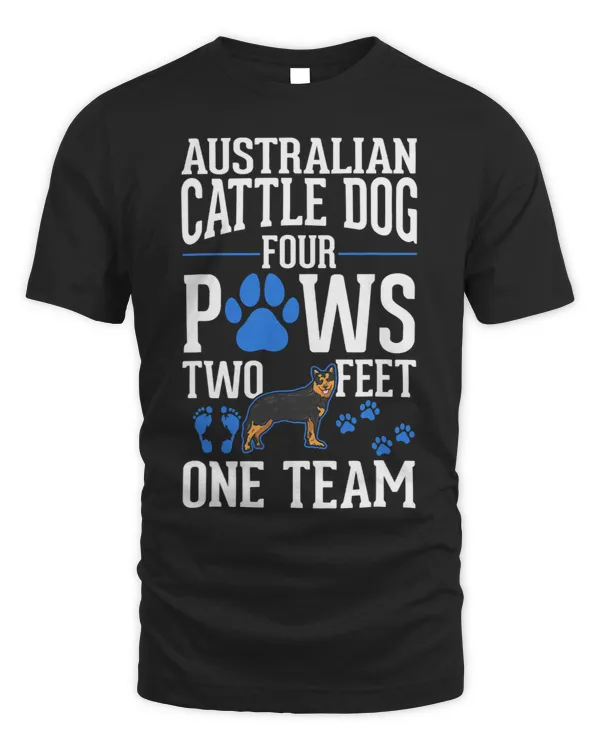 Australian Cattle Dog four paws two feet one team 208
