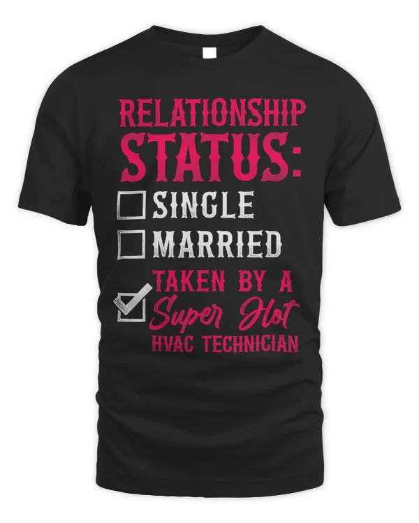 HVAC Technician Tech Girlfriend Vintage Relationship Status