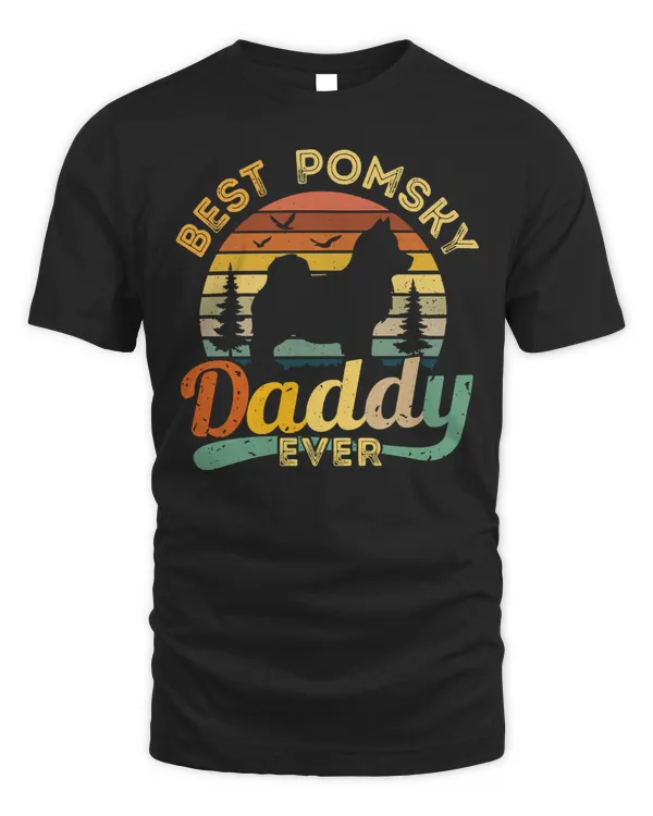 Dog Best Pomsky Daddy Ever Retro Vintage 233 paws