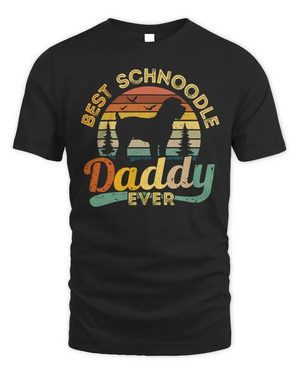 Dog Best Schnoodle Daddy Ever Retro Vintage 193 paws