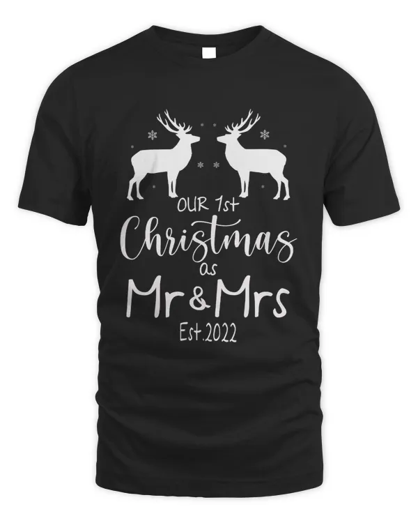 Couple Wife Husband Our First Christmas As Mr & Mrs 2022 95