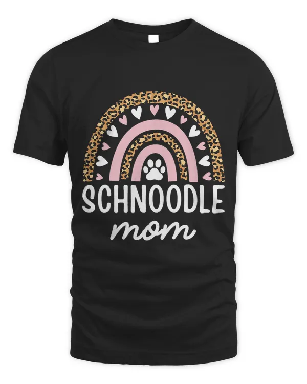 Schnoodle Mom Mama Rainbow Leopard Mothers Day Schnoodle Mom 109
